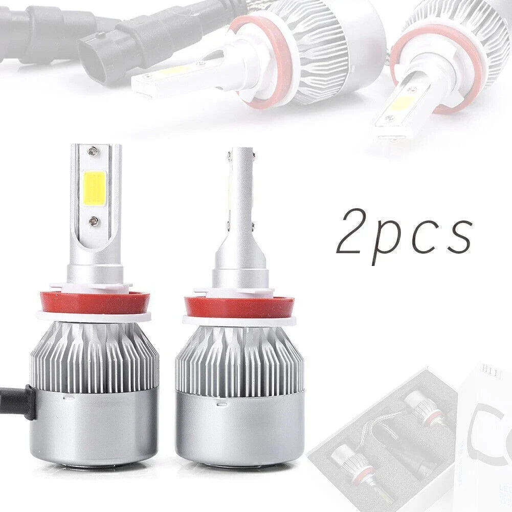 36W COB LED White Headlight Bulbs for H8 H9 H11 (6000K)