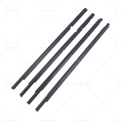 4 x Window Weatherstrips Trim Belt Set for Mitsubishi Lancer (2008-2017)
