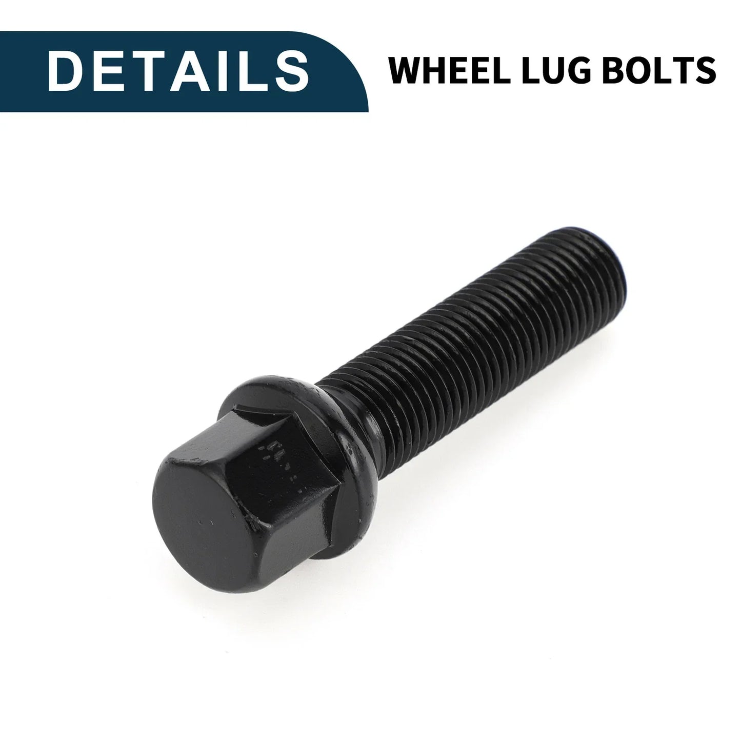 10 x M14x1.5mm Ball Seat Wheel Lug Bolts 50mm Shank for Volkswagen Porsche