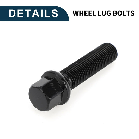 10 x M14x1.5mm Ball Seat Wheel Lug Bolts 50mm Shank for Volkswagen Porsche