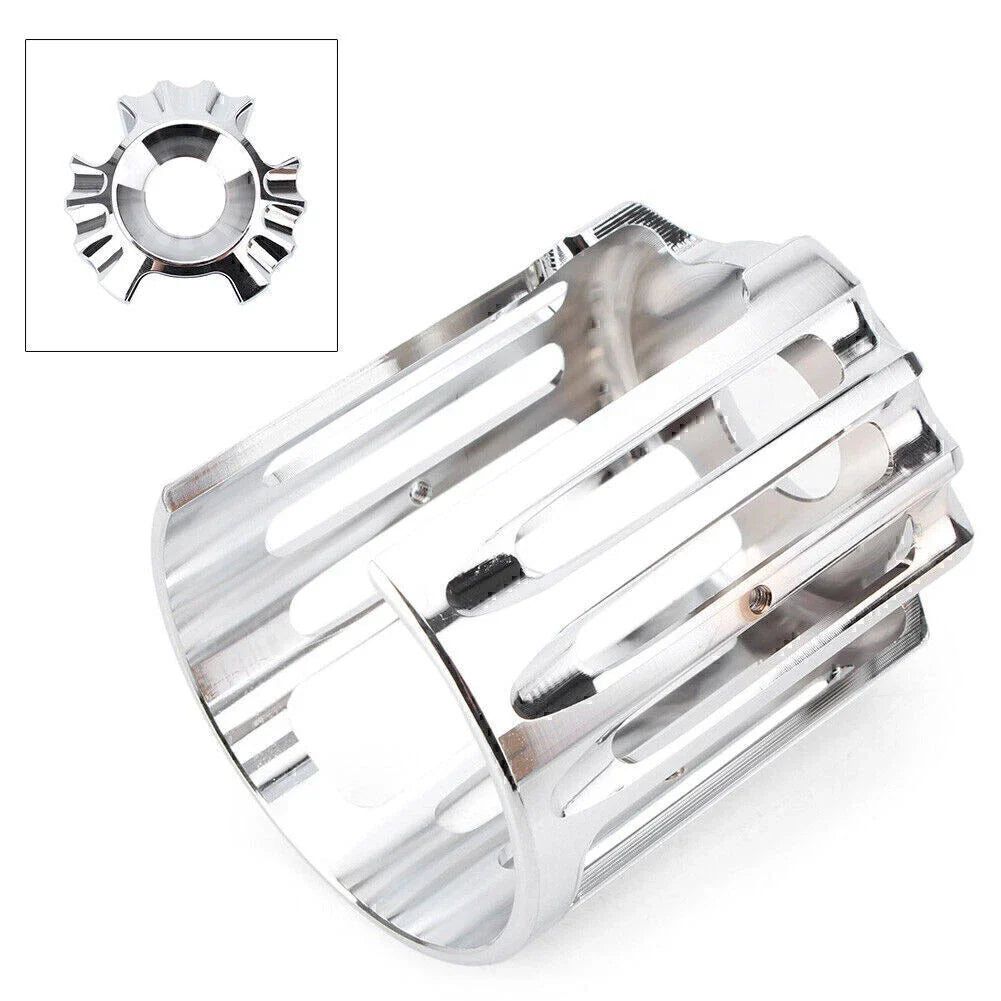 Chrome Edge Oil Filter Cover Trim for Harley Touring Road King Glide (2009-2023)