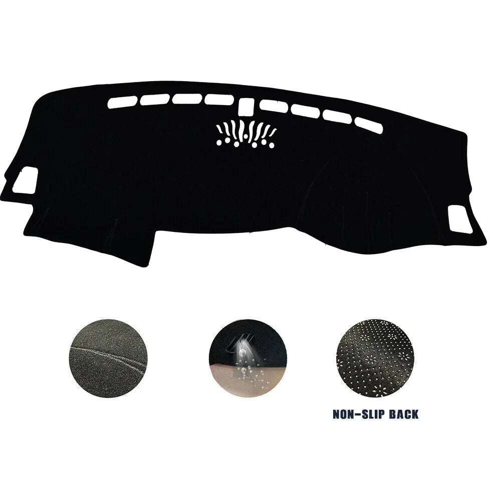 Non-Slip Dash Mat for Kia Sportage (2015-2021) SUV Dashboard Cover Black