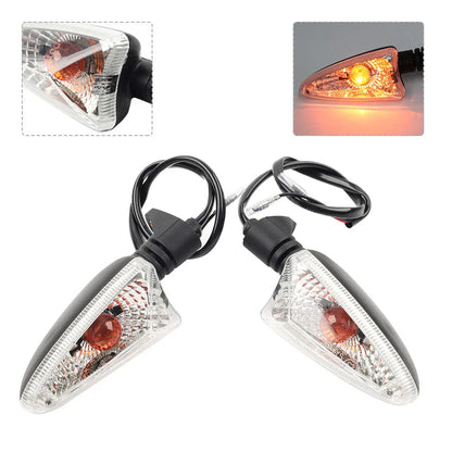 Clear Front Rear Turn Signal Lights for Daytona 675, 675R, Tiger 800, 1050