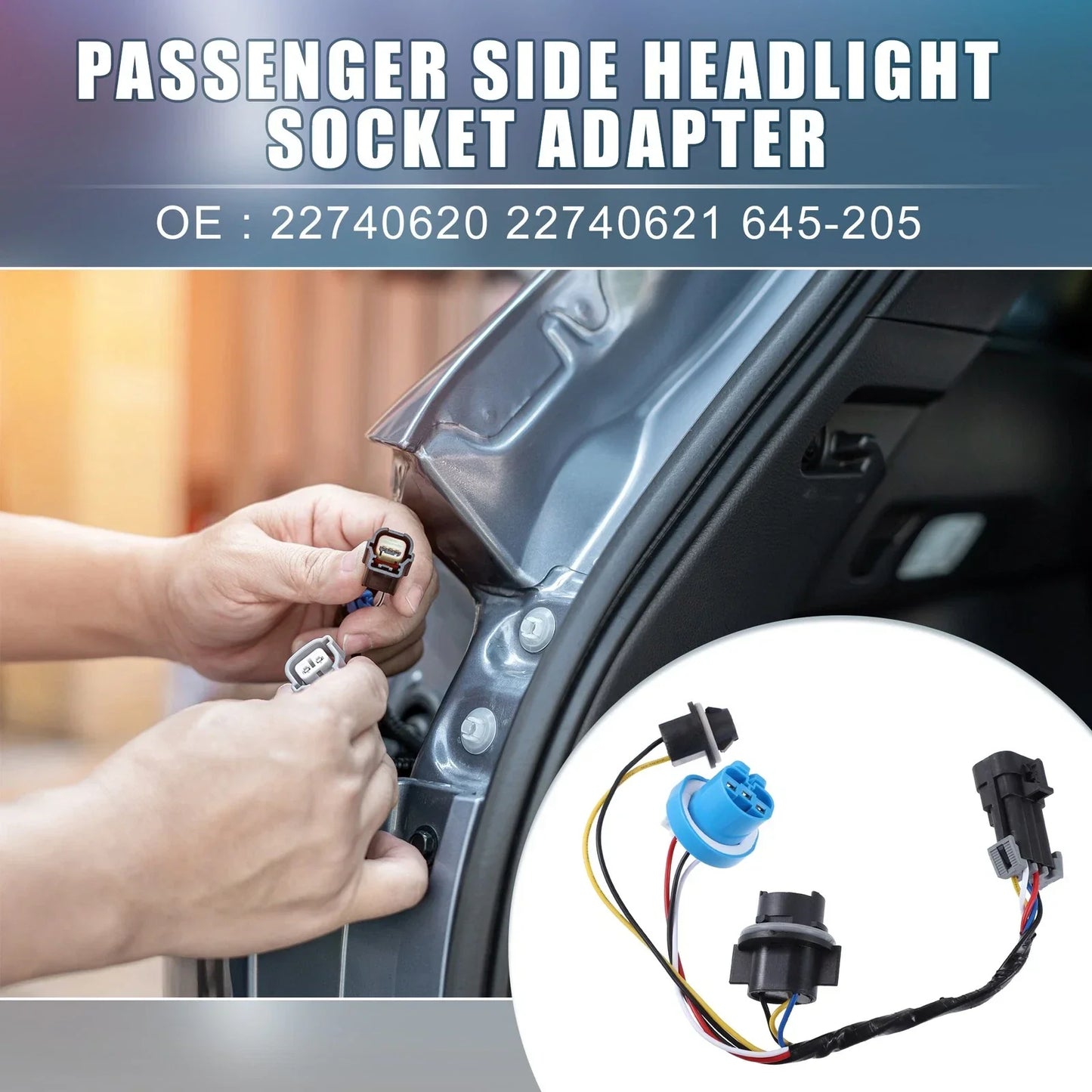 Chevy Cobalt Passenger Side Headlight Socket Adapter for 2005-2009 Models