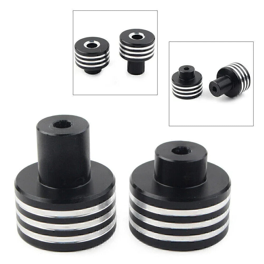 Handle Bar End Plug for Honda Rebel 500 CMX500 300 CMX300 (2017-2019) Black/Silver