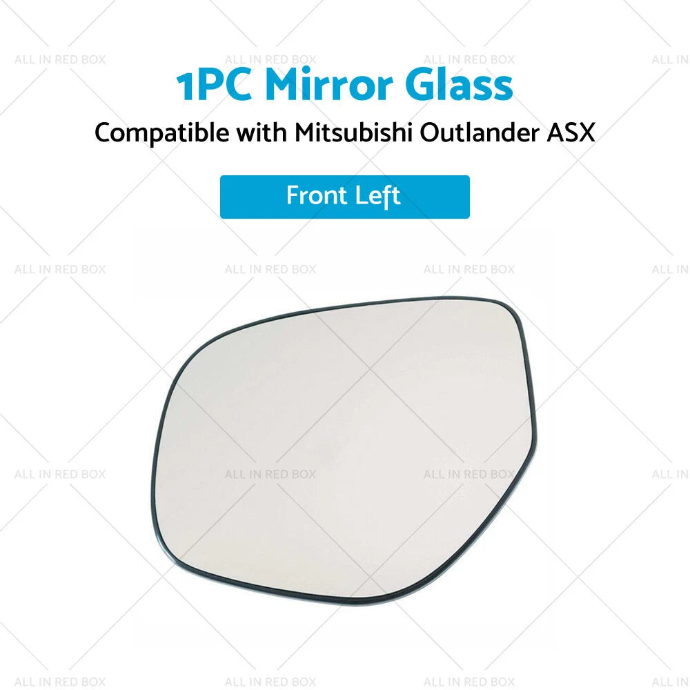 Heated Convex Left Side Mirror Glass for MITSUBISHI ASX (2013-2019)