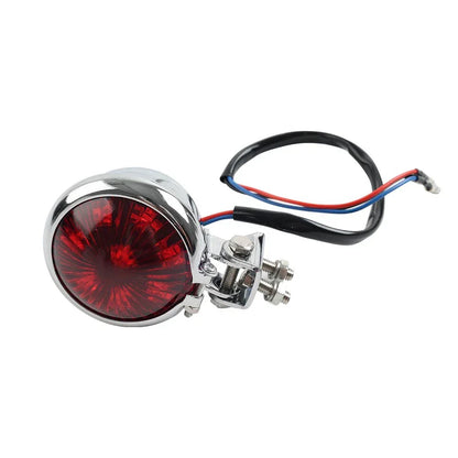 LED Rear Stop Brake Tail Light for Cafe Racer Bobber Chopper Motor Chrome