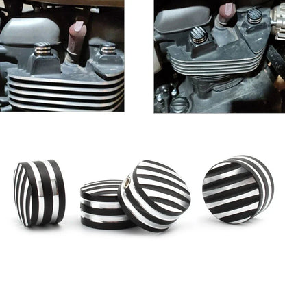 4 x Billet Machined Head Bolt Cover Caps for Triumph T120 Thruxton (2016-2023)