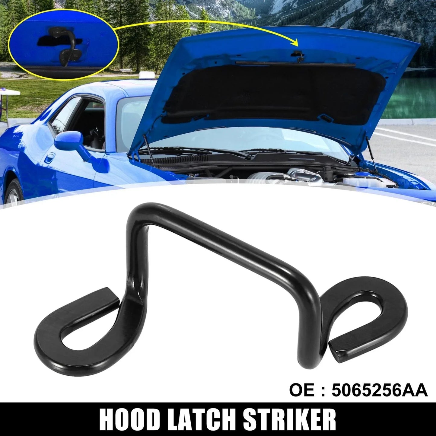 Hood Latch Striker for Dodge Challenger Charger Magnum (2006-2023)