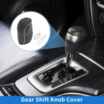 Car Gear Shift Knob Cover for Hyundai Tucson 2010-2013 - 1 x Black Beige