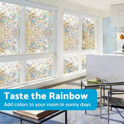 Floral Print Anti-UV PVC Vinyl Window Film for Eco-Friendly Users