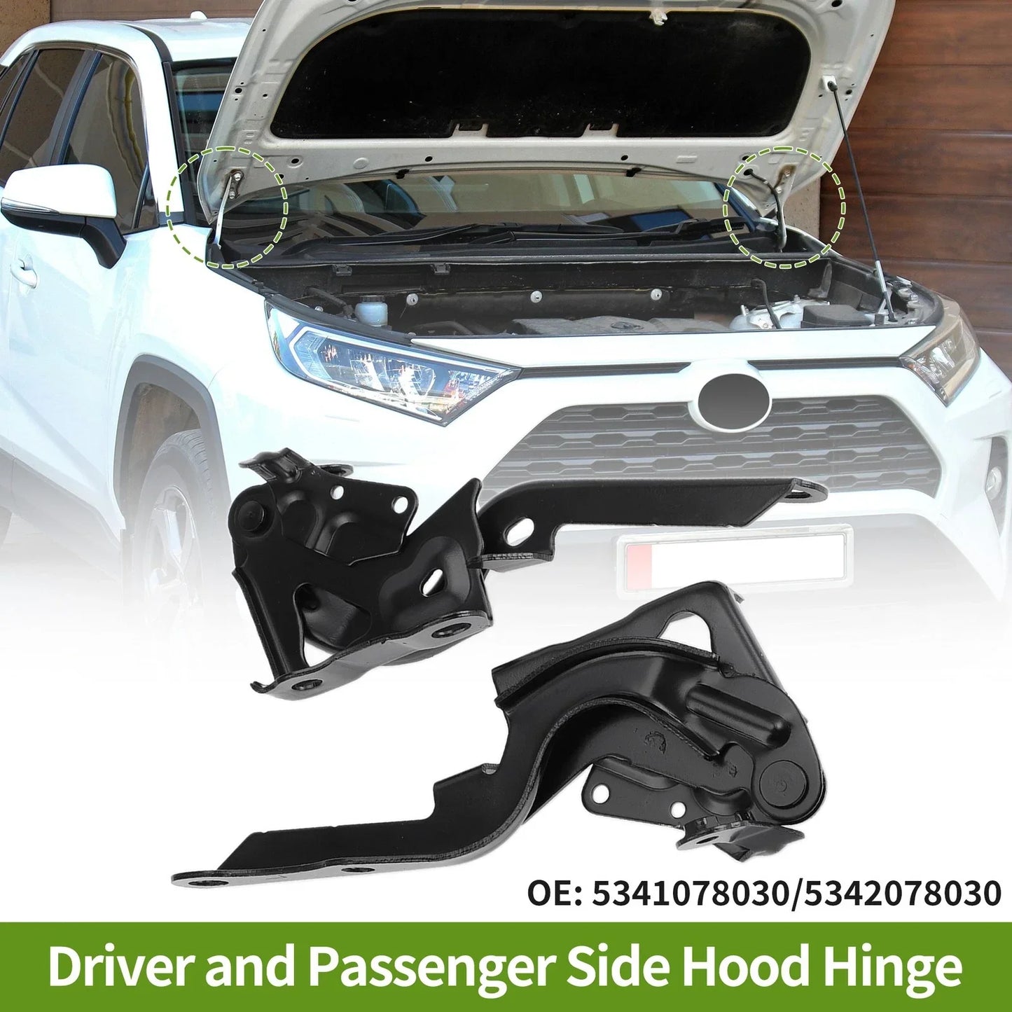 Hood Hinges for Lexus NX200t Front Bonnet Bracket (2015-2018) - 1 Pair