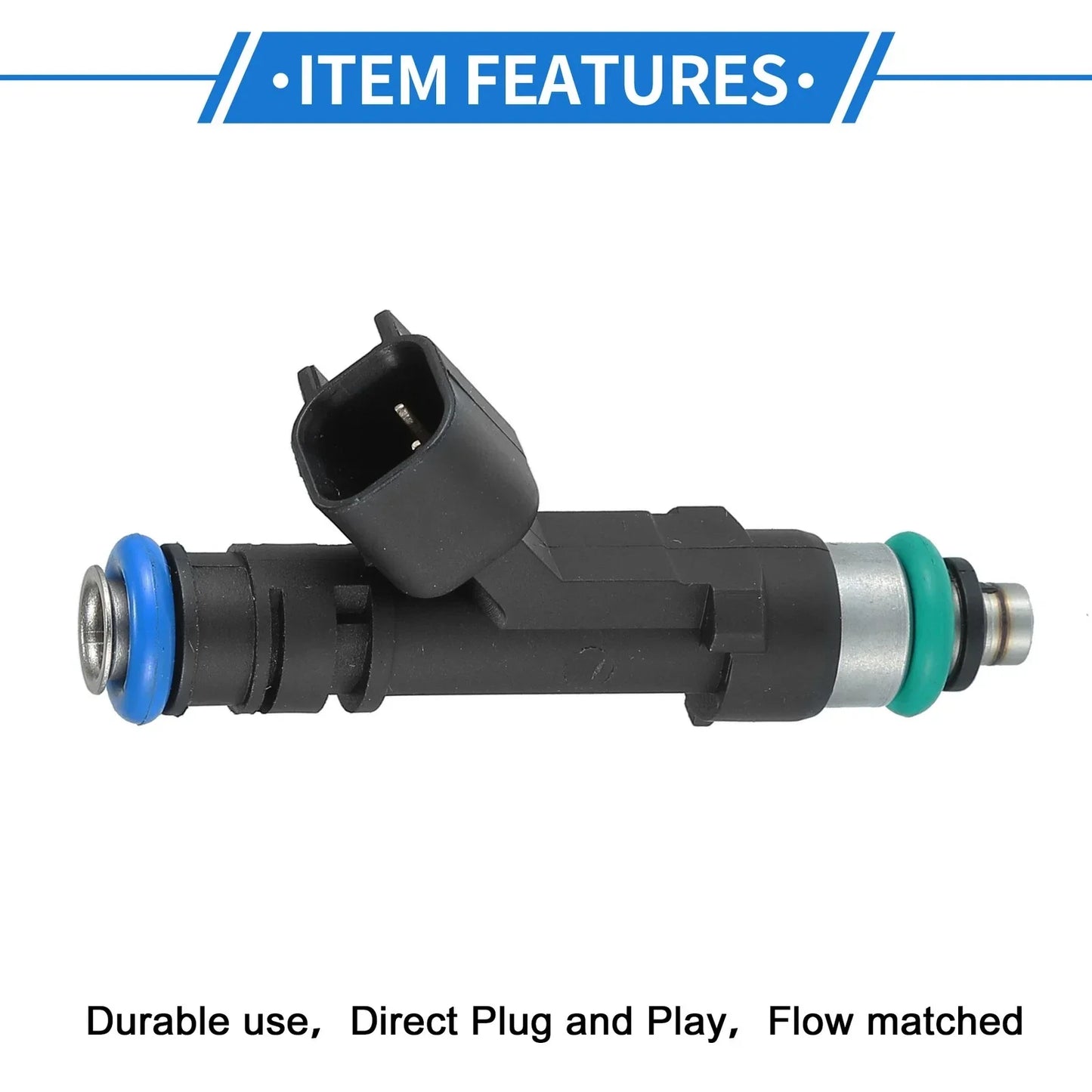 Fuel Injector 3.7L for Dodge Ram 1500 (2004-2010) - 6 x Black Injectors