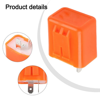 1 x 2 Pin Adjustable LED Indicator Flasher Relay for Motorcycle