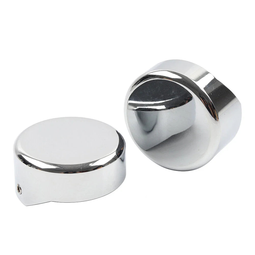 Chrome CNC Upper Fork Caps for Harley Softail Breakout FXBR FXBRS (2018-23)
