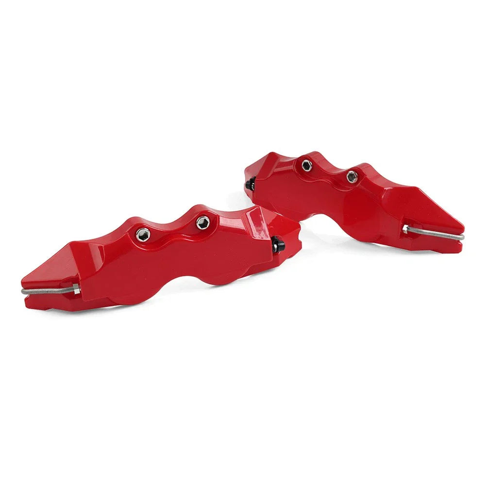 3D Style Medium Auto Disc Brake Caliper Covers for Car - Red
