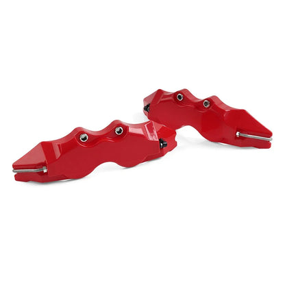 3D Style Medium Auto Disc Brake Caliper Covers for Car - Red
