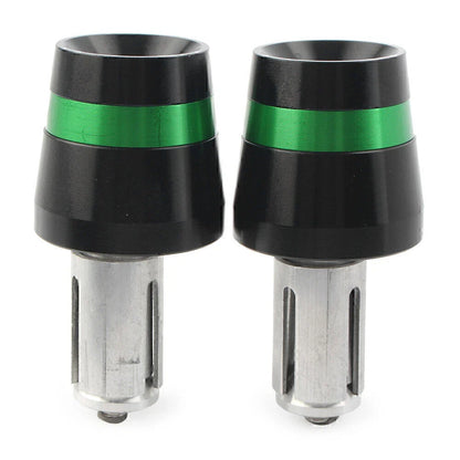 Green Handlebar Bar End Plugs for Honda CBR, CB, Yamaha YZ, YZF, Kawasaki