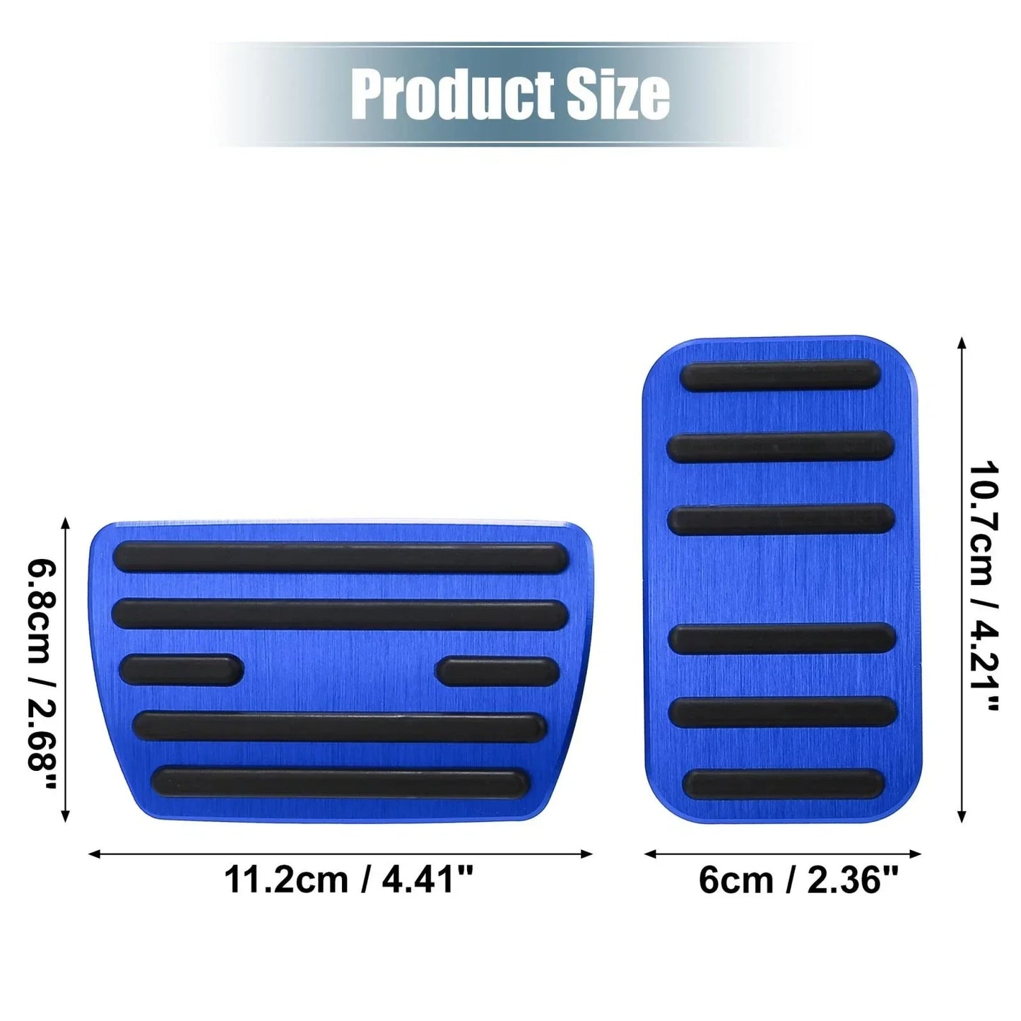Gas Brake Pedal Cover Kit for Honda Civic (2016-2021) - Blue