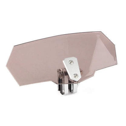 Adjustable Clip-On Windshield Windscreen for Universal Motor Tan