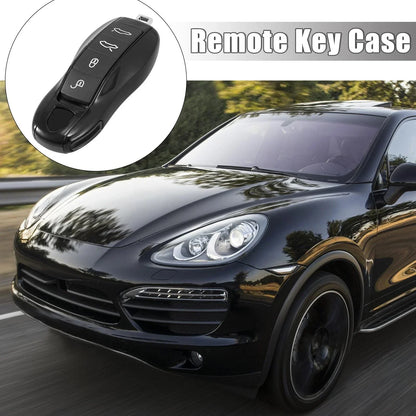 Gloss Black Key Fob Shell Set for Porsche Cayenne Panamera (2003-2023)