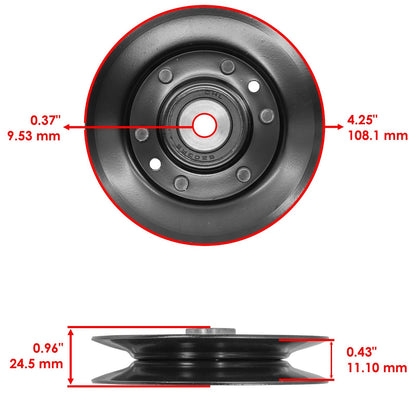 Deck Pulley Assembly with Pulleys for Jonsered LTH18 YTH18 46 (2018–2018)