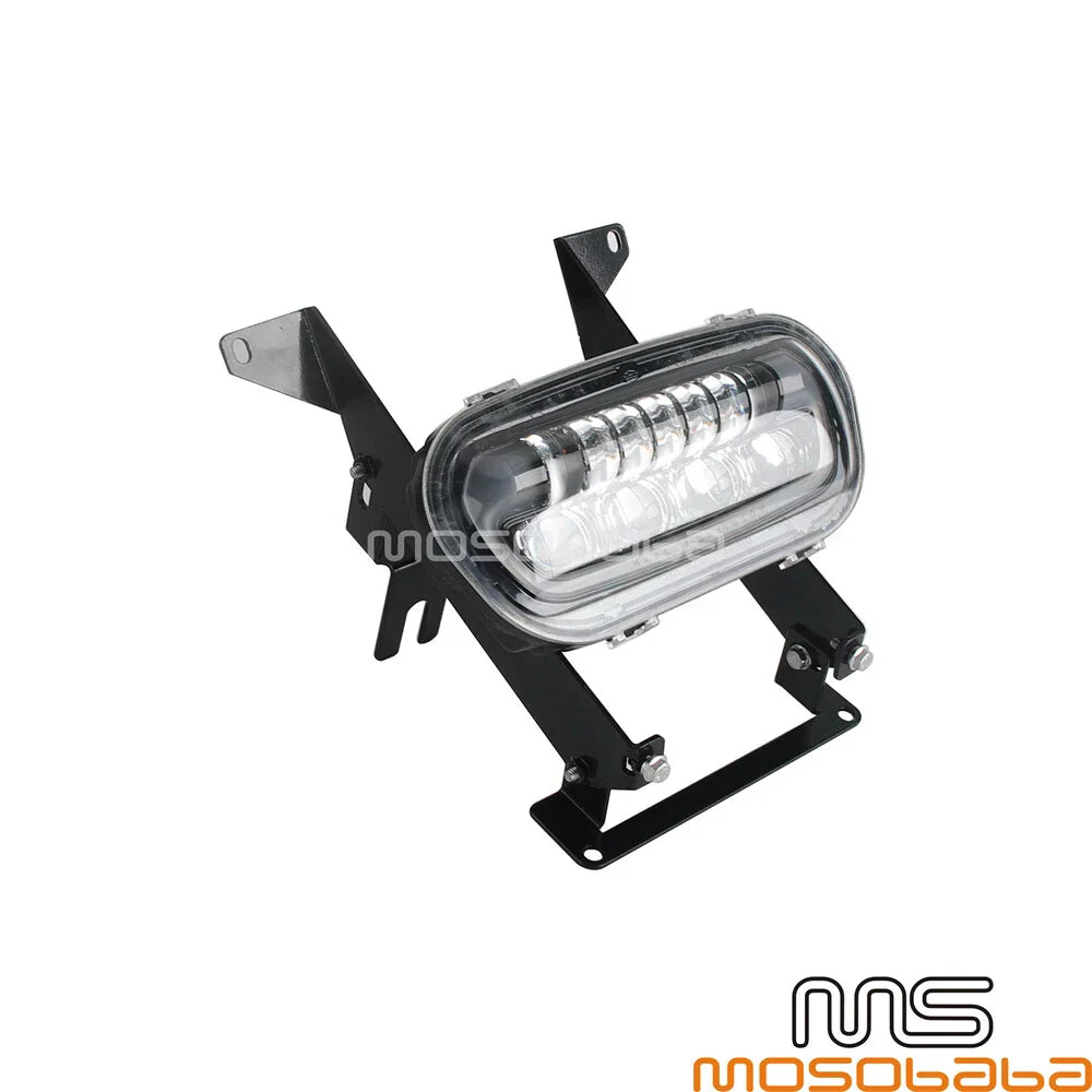 Headlight Fairing Windshield w/ LED Lamp for Harley Softail Fat Bob (2018-2023)