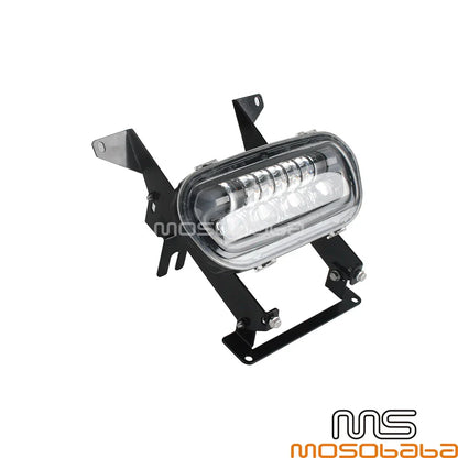 Headlight Fairing Windshield w/ LED Lamp for Harley Softail Fat Bob (2018-2023)