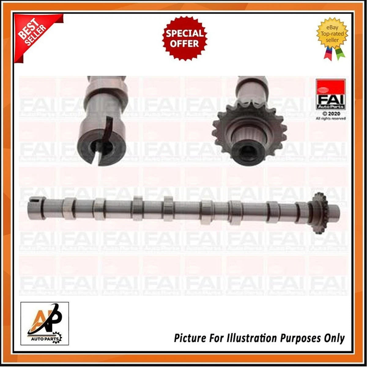 Camshaft Kit Rocker Arms Lifters Replacement for Citroen Jumper Relay (2010–2020)