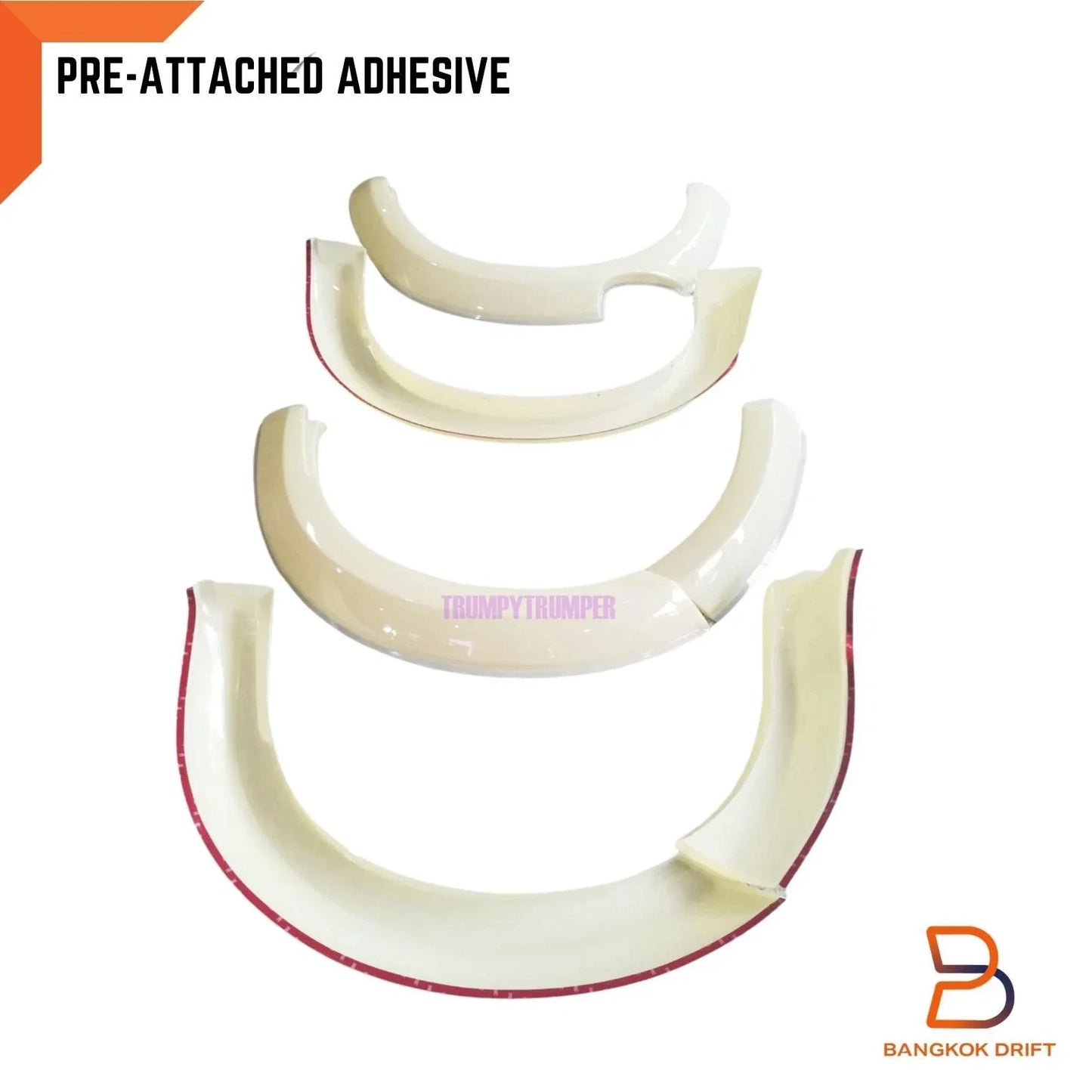White Wheel Arch Flare Guard for Nissan Navara NP300 D23 ST-X (2015-2019)