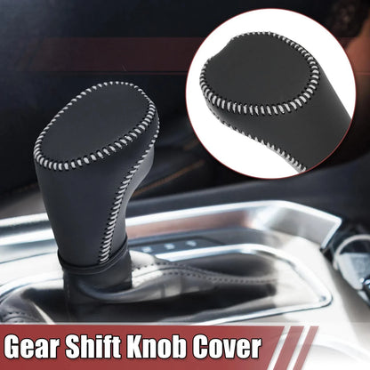 Auto Gear Shift Knob Cover with White Thread for Chevrolet Equinox (2018-2021)