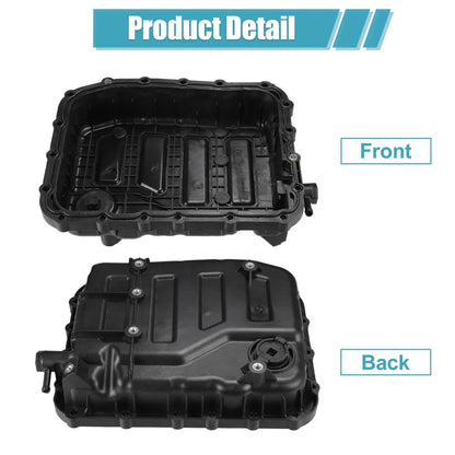 Oil Pan Cover for Hyundai Santa Fe 2013-2018 (2 x Plastic Black)