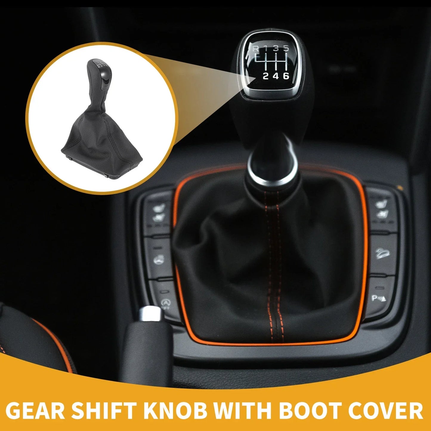 6 Speed Gear Shifter Knob & Cover for Mercedes-Benz E-Class (2002-2009)