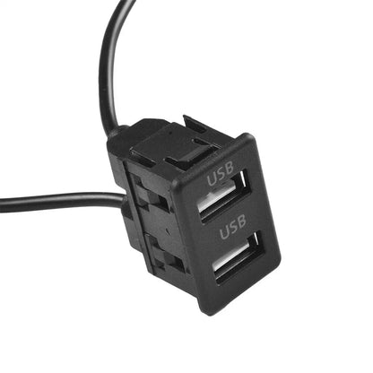4.6 Pin to Dual USB Port Extension Cable Adapter for Car Multimedia Head Unit