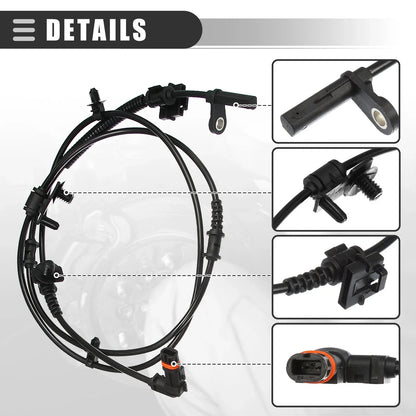 ABS Wheel Speed Sensor Set for Dodge (2 x Front, 2 x Rear)