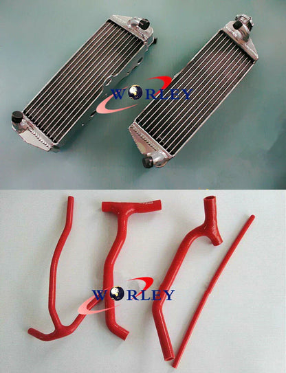 Aluminum Radiator + Red Hose for HUSQVARNA TE610 TE570 TE410 (1993-2003)