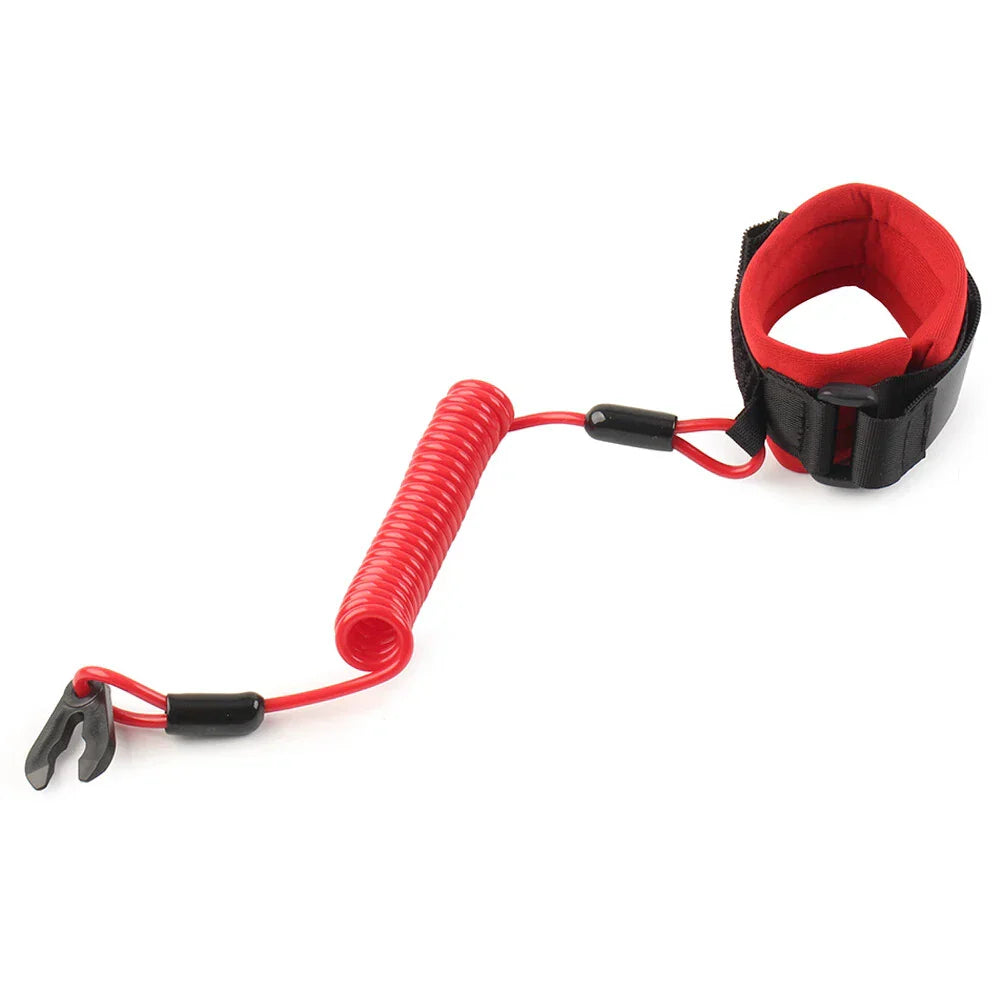 Emergency Stop Switch Lanyard Cord for Yamaha Jet Ski - Red