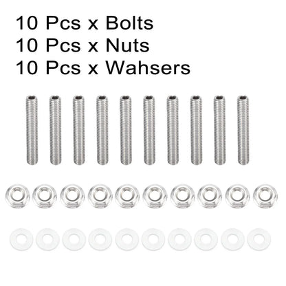 10 x Exhaust Manifold Bolt Studs for Honda Acura B C D F H K Series Engines