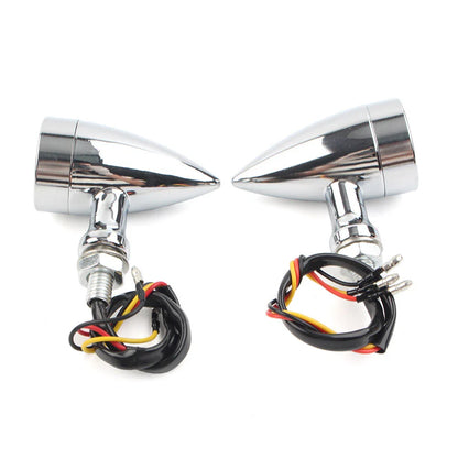 Amber LED Turn Signal Blinker Lights for Harley & Honda