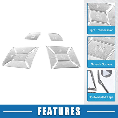 Steering Wheel Button Stickers Covers for Mercedes Benz (2010-2023) - Set of 12