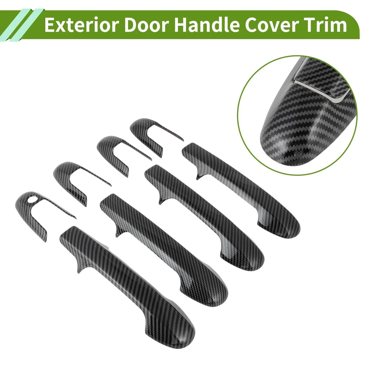 Exterior Handle Cover Trim for Honda Accord 7th Gen (2003-2007) Carbon Fiber