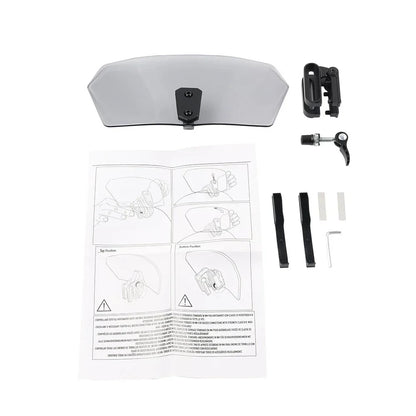 Universal Adjustable Clip-On Windshield Air Deflector for Cars
