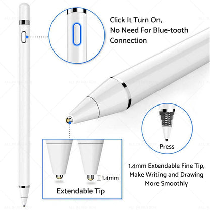 Stylus Pen for Apple iPad 6th-9th, Pro 2018-2021, mini 6/5, Air (2018-2021)