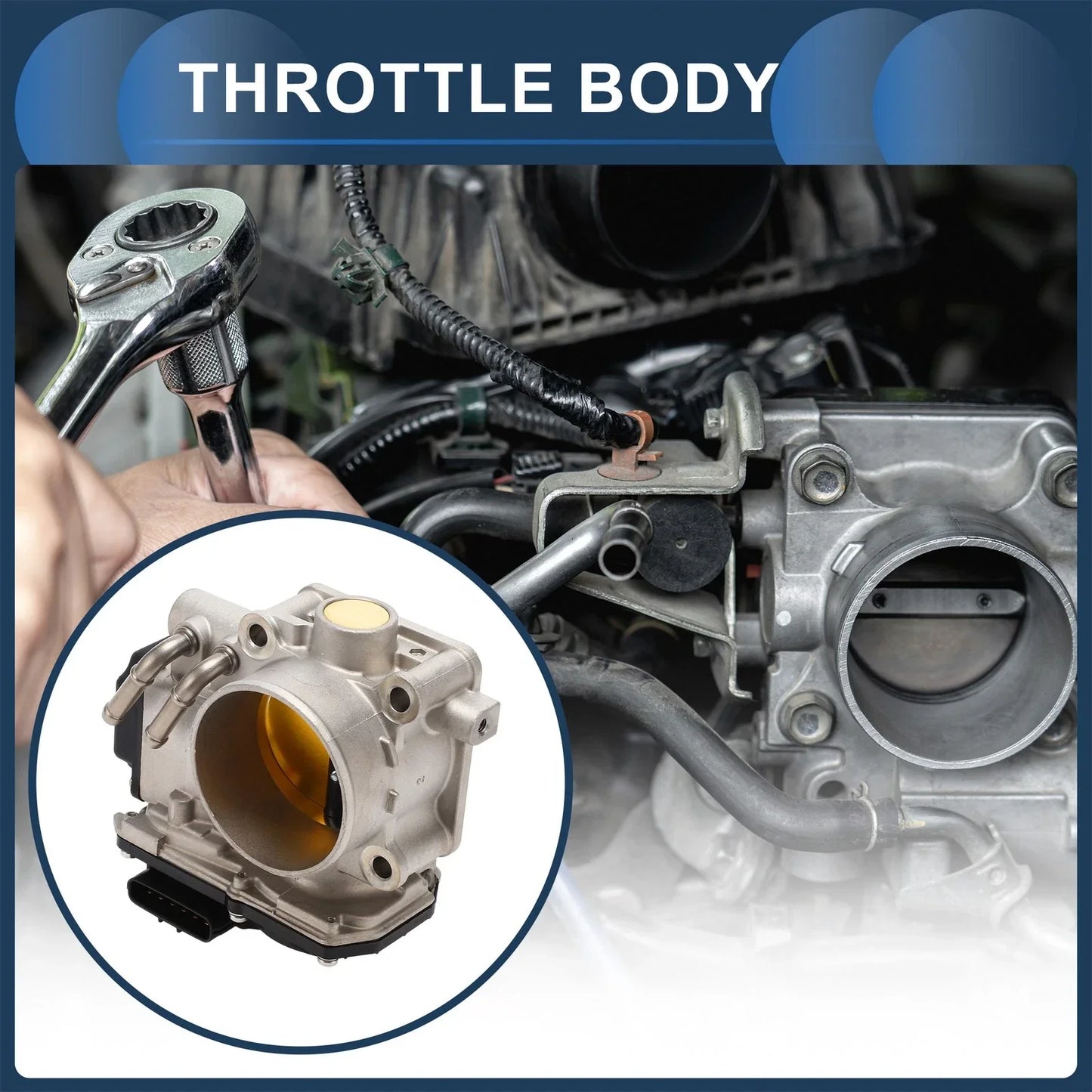 Throttle Body for Honda CR-V Accord Civic Crosstour L4 (2007-2011)