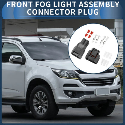2 x Front Fog Light Assembly Connector Plug for Chevrolet