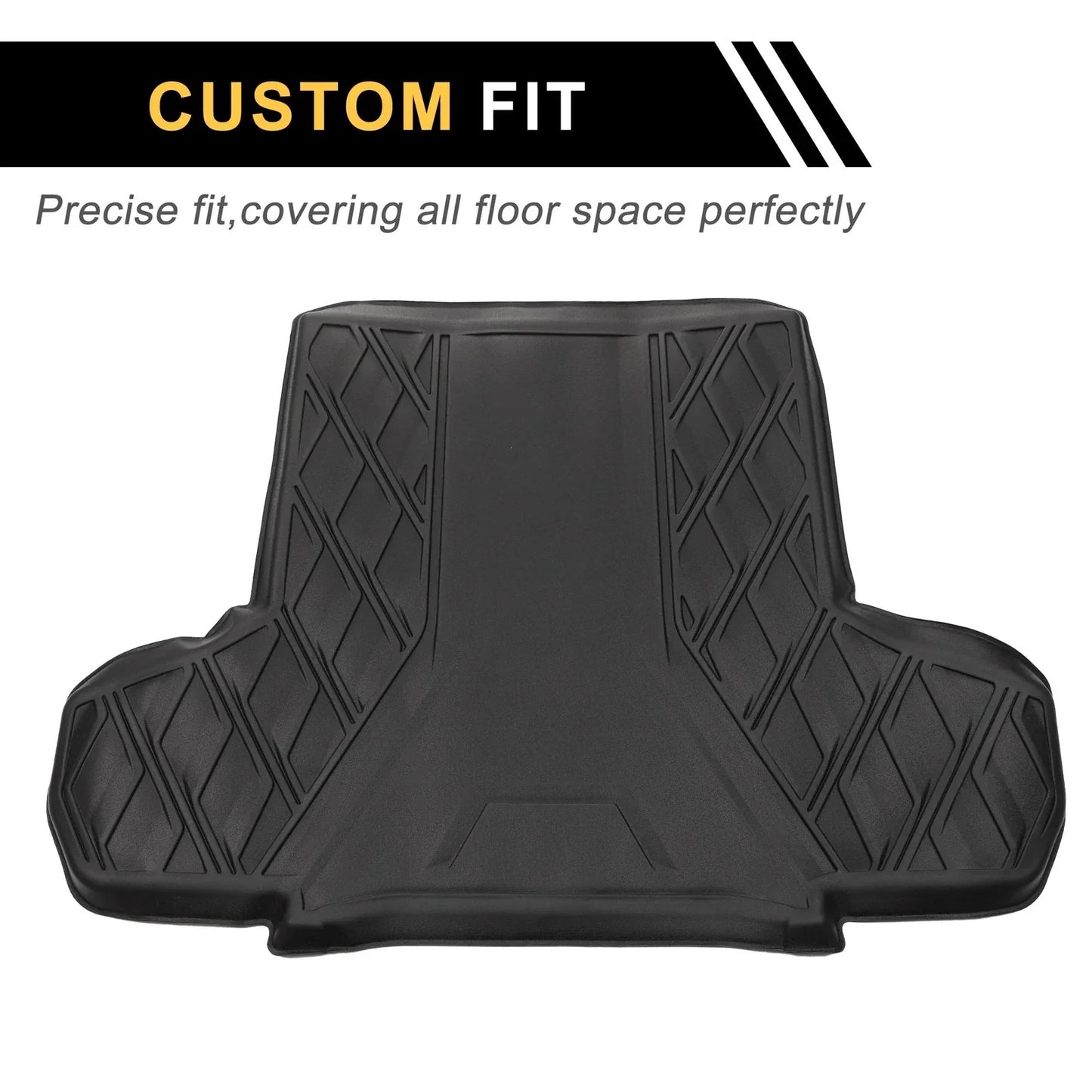 Cargo Liner Rear Trunk Mat for Porsche Panamera (2010-2023) Diamond Pattern TPE