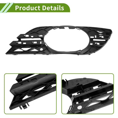 Front Right Fog Light Grill for Mercedes Benz E-Class (2003-2009) Black