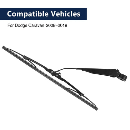 16 Inch Rear Windshield Wiper Blade Arm Set for Dodge Grand Caravan (2008-2010)
