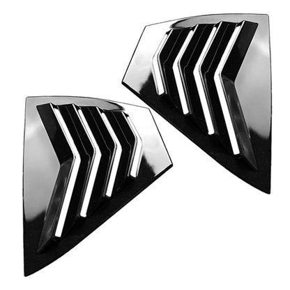 Gloss Black Rear Side Window Louvers for Nissan Sentra (2020-2024)
