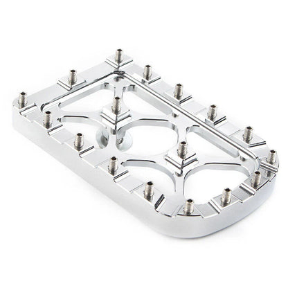 CNC Chrome MX Style Large Brake Pedal Pad Cover for Harley Electra Glide, Softail